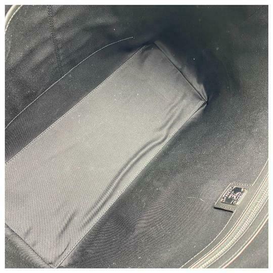 MCM Klara Medium Monogram Shopper Black Leather Tote