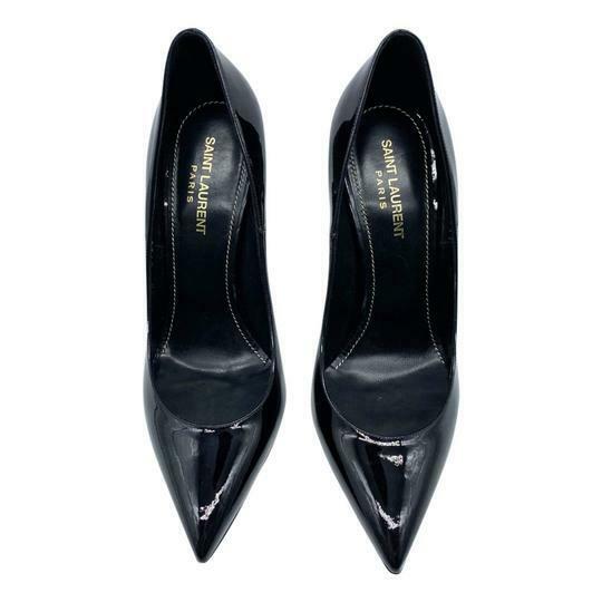 Saint Laurent Black Opium Ysl Patent Leather Pumps