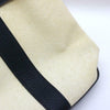 HERMES Petite Sunture PM Tote Hand Bag Canvas Leather Ivory