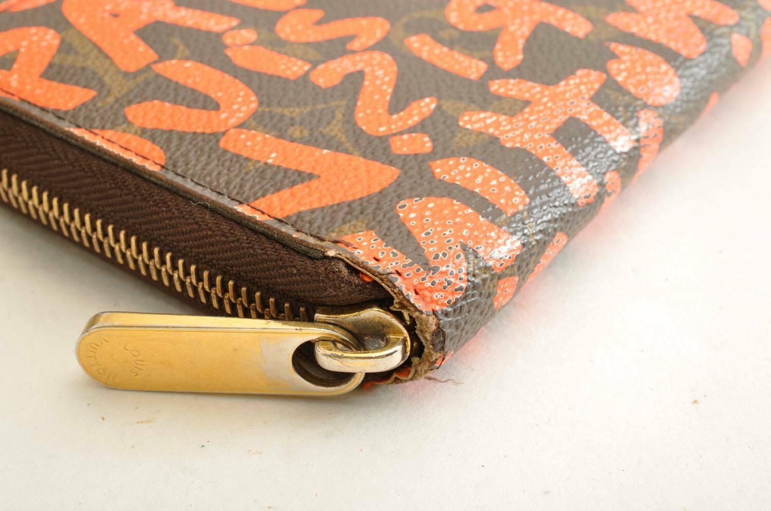 LOUIS VUITTON Monogram Graffiti Zippy Long Wallet M93711