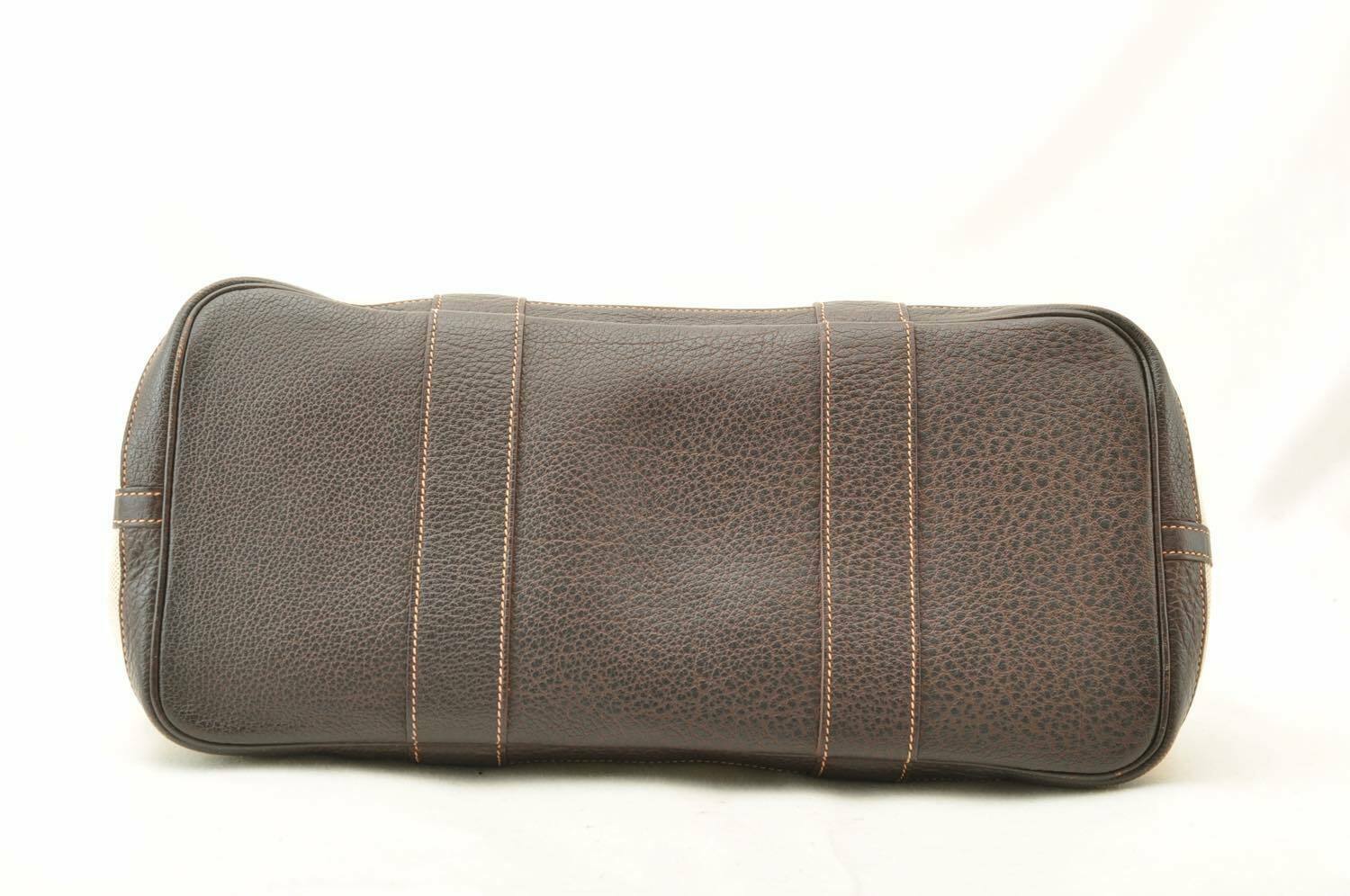 HERMES Canvas Garden Party PM Tote Bag White