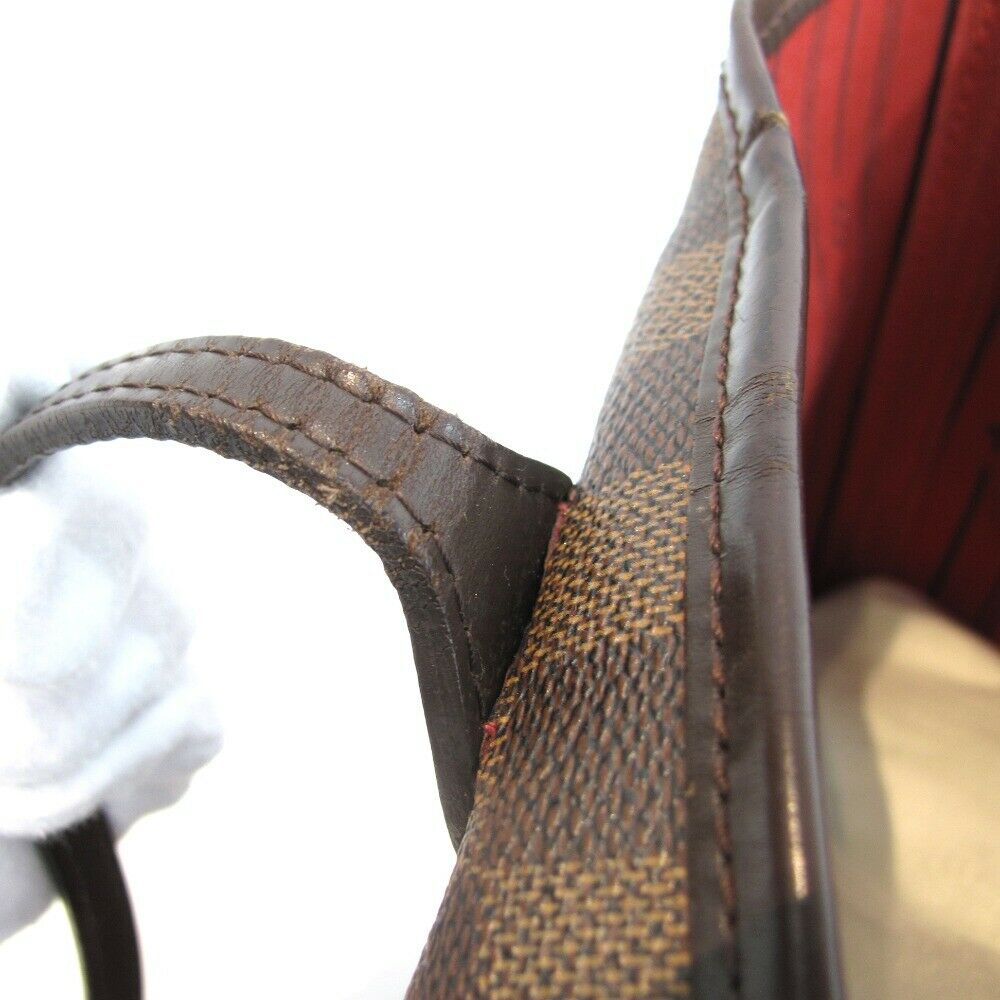 LOUIS VUITTON LV N51105 Damier Ebene Neverfull MM Tote Bag