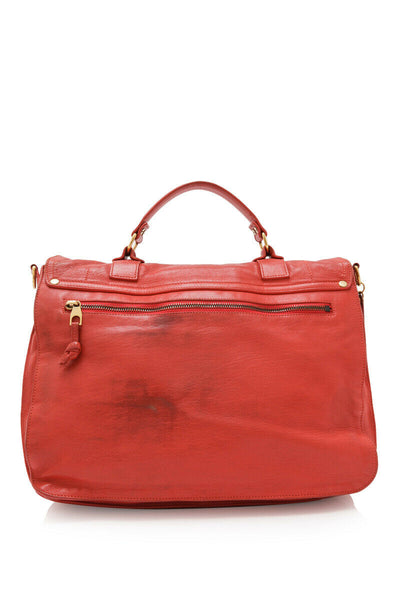 Proenza Schouler PS1 Large Leather Satchel Red