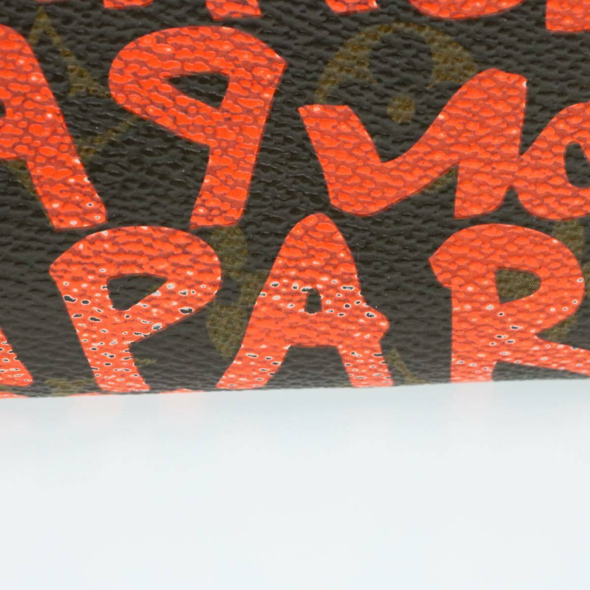 LOUIS VUITTON Monogram Graffiti Zippy Wallet Orange M93711