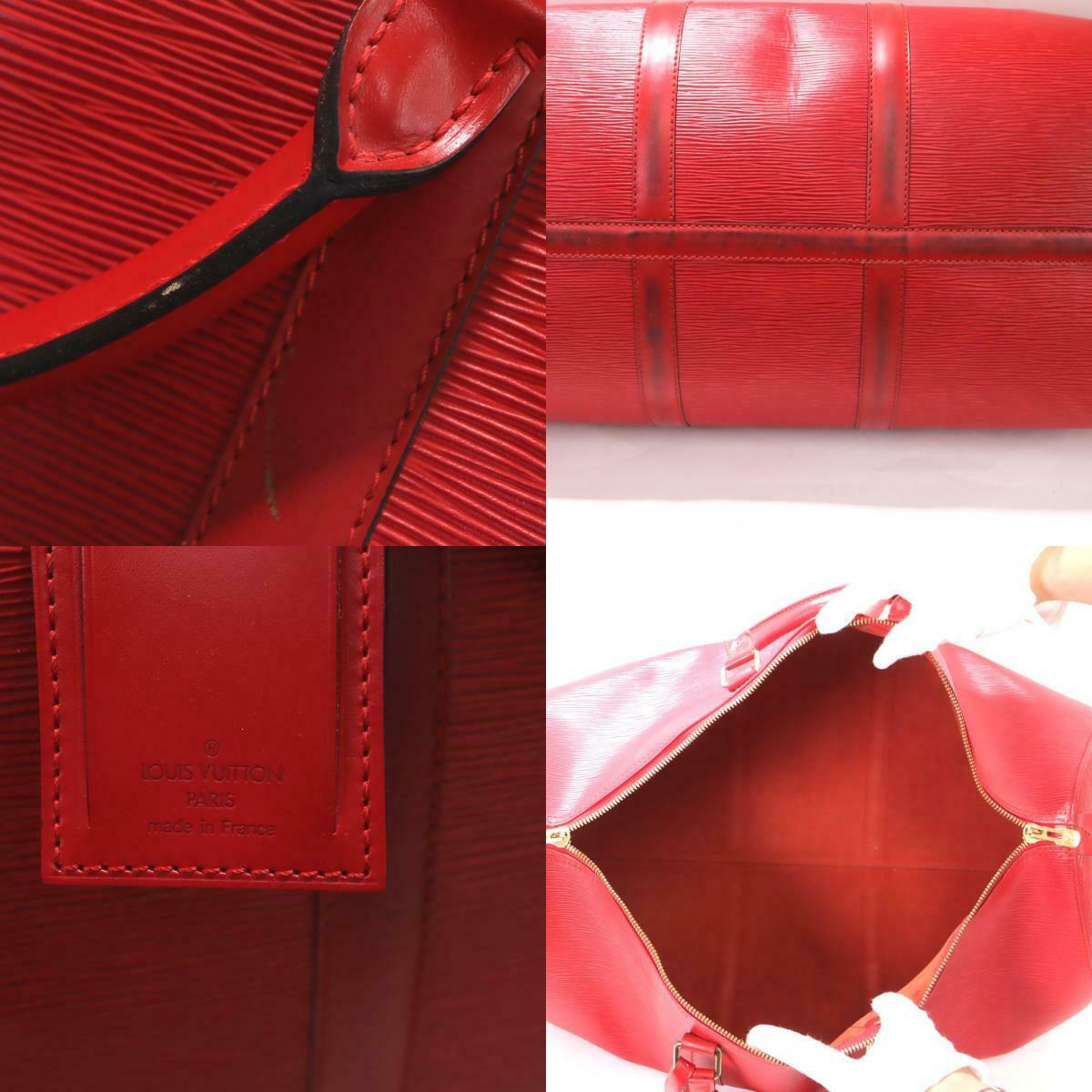 LOUIS VUITTON Epi Keepall 45 Castilian Red