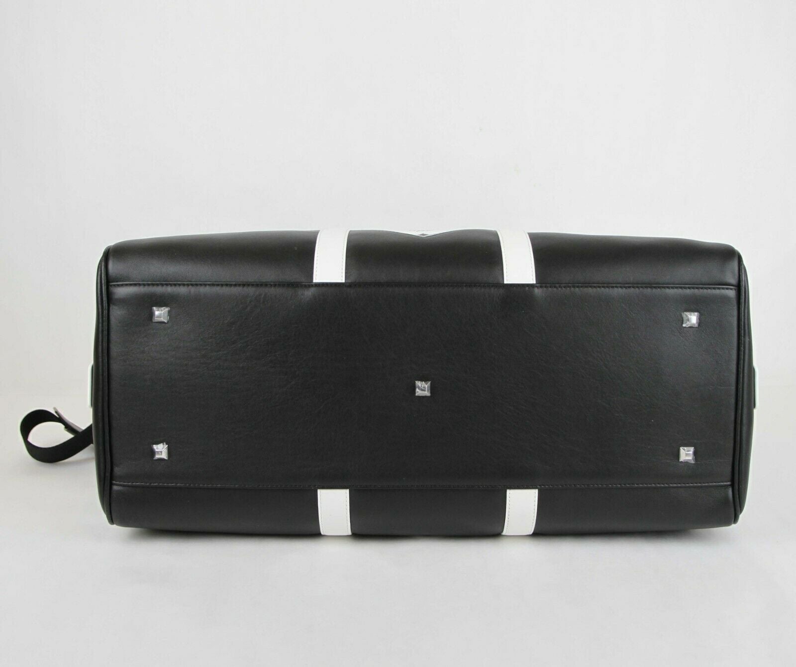 MCM M Move Black/White Coated Canvas Leather Travel Bag