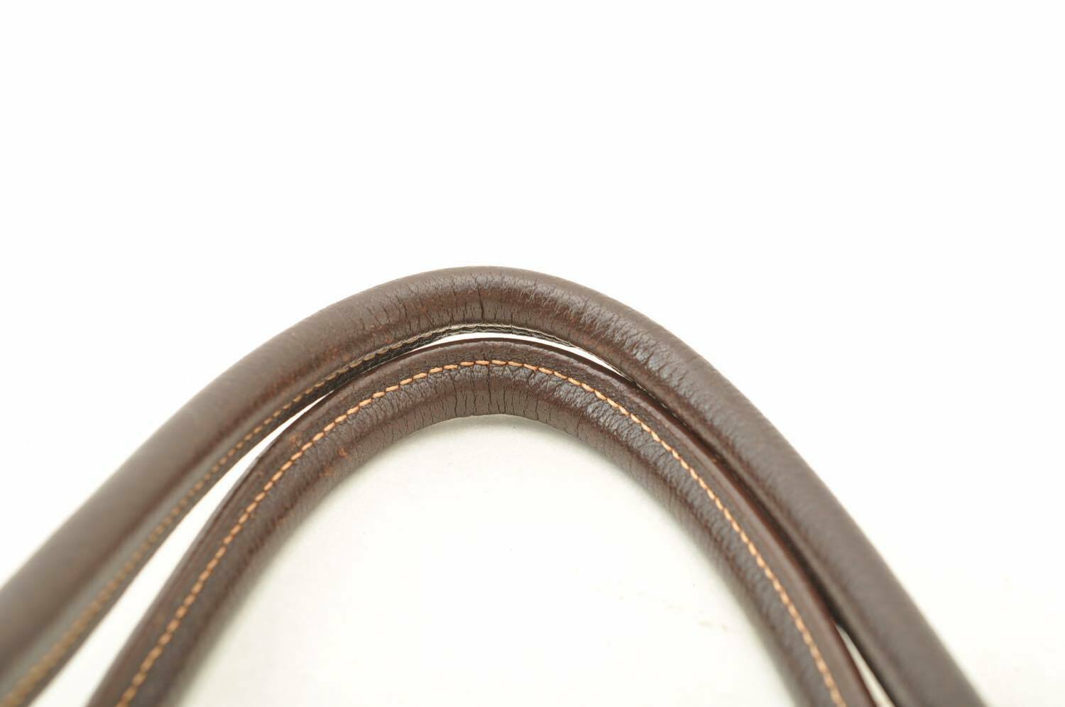 HERMES Canvas Garden Party PM Tote Bag White