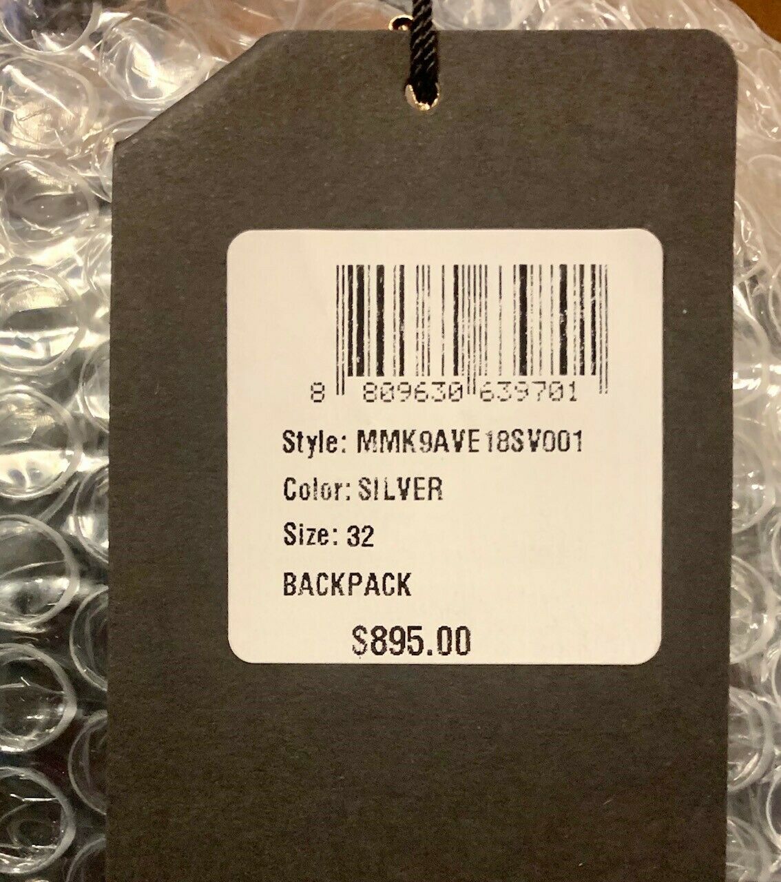 MCM Small Black Silver Gradation Visetos Stark Backpack