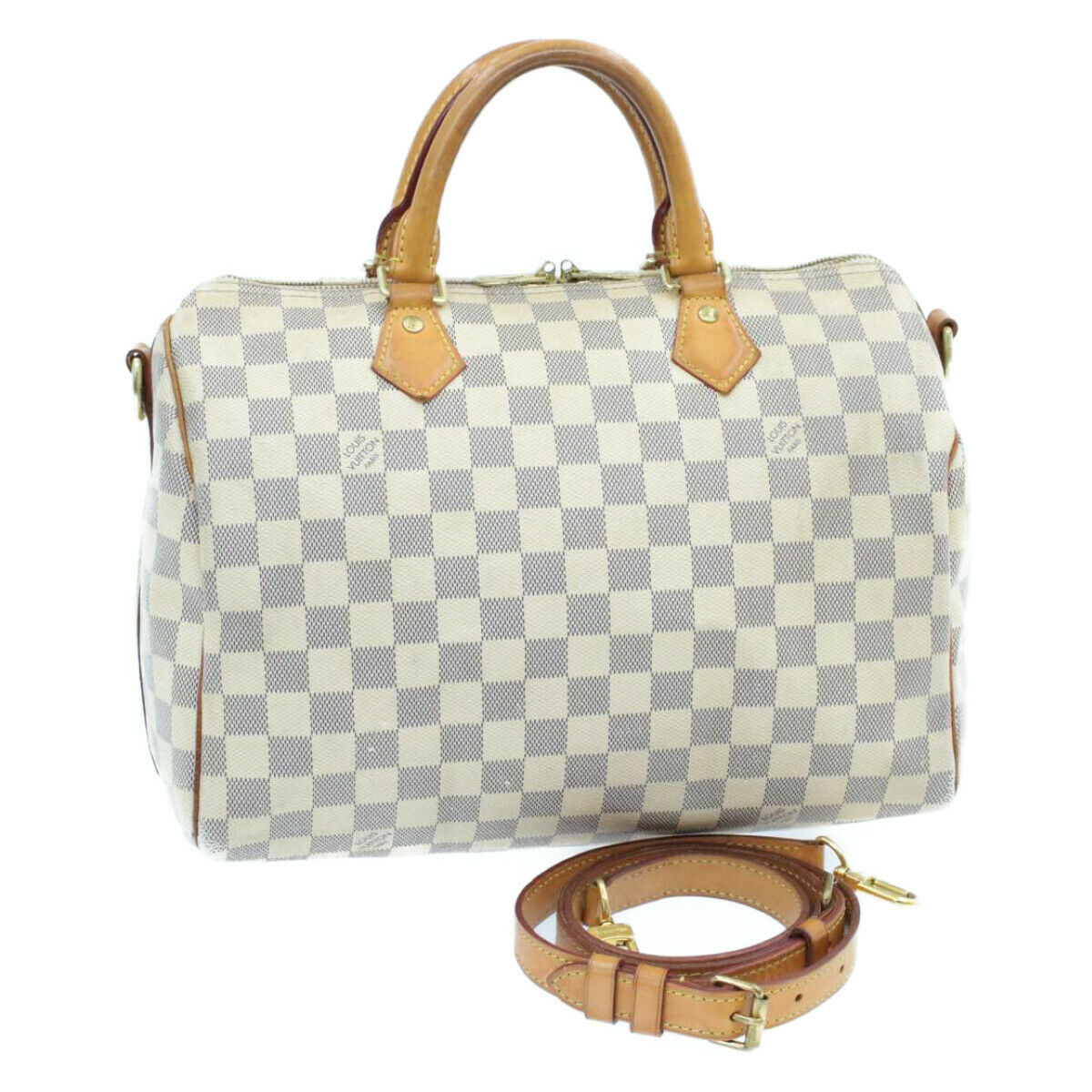 LOUIS VUITTON Damier Azur Speedy Bandouliere 30 Hand Bag N41001