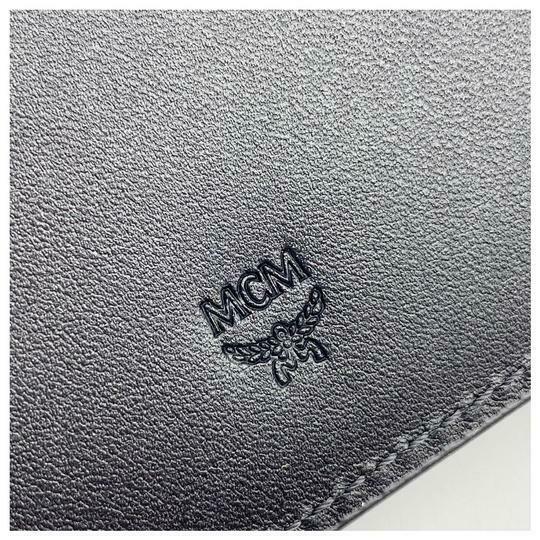 MCM Black Small Flap Bifold Canvas Claus Bi-fold Wallet