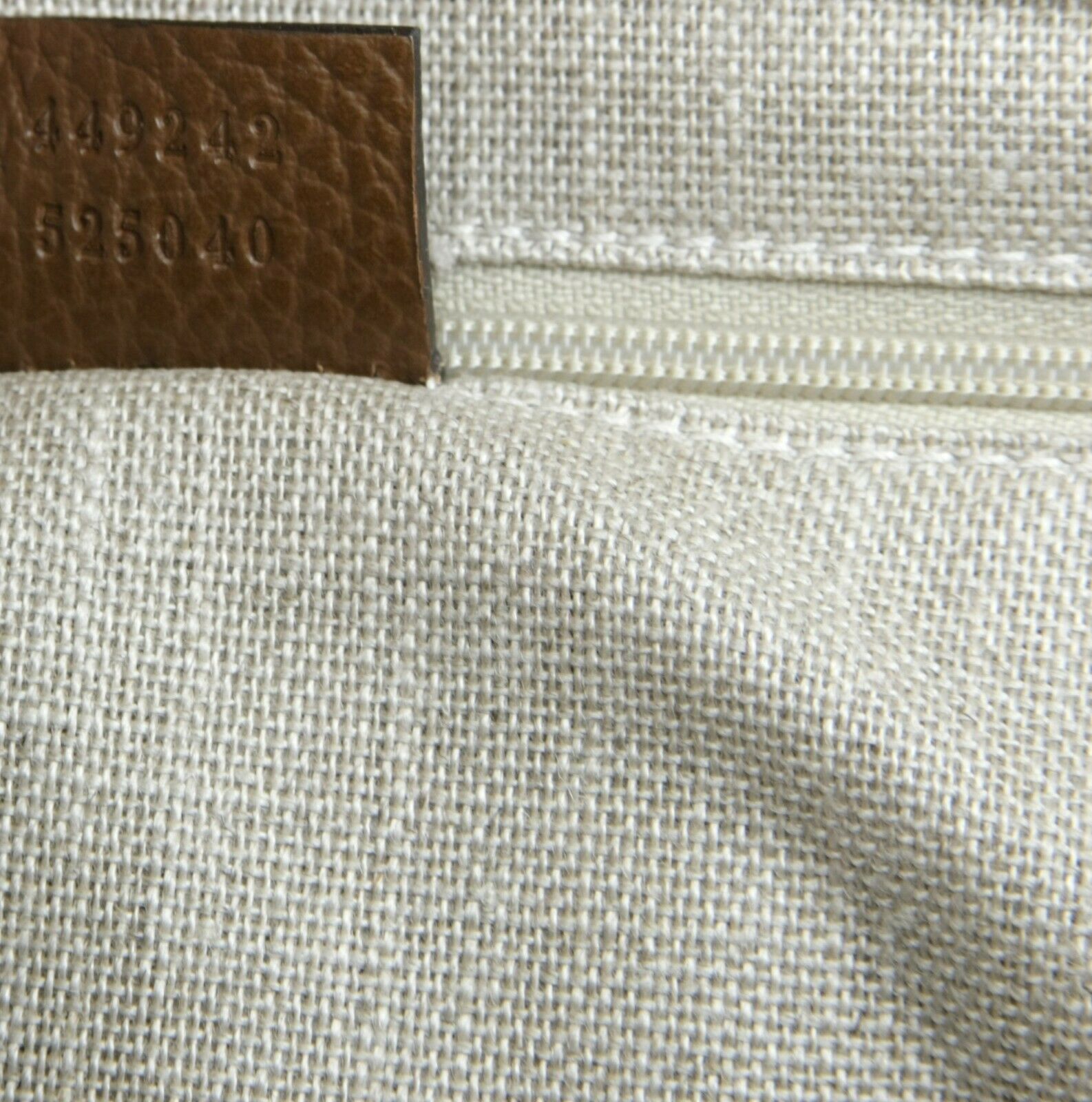 Gucci Large Bree Beige/Ebony GG Canvas Leather Tote Bag w/charm -  MyDesignerly