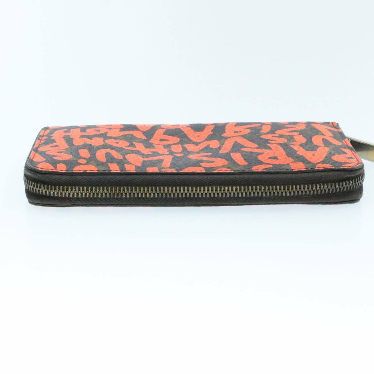 LOUIS VUITTON Monogram Graffiti Zippy Wallet Orange M93711