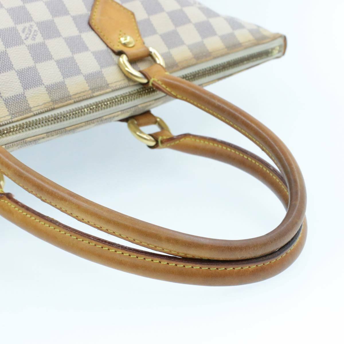 LOUIS VUITTON Damier Azur Saleya MM Shoulder Tote Bag N51185