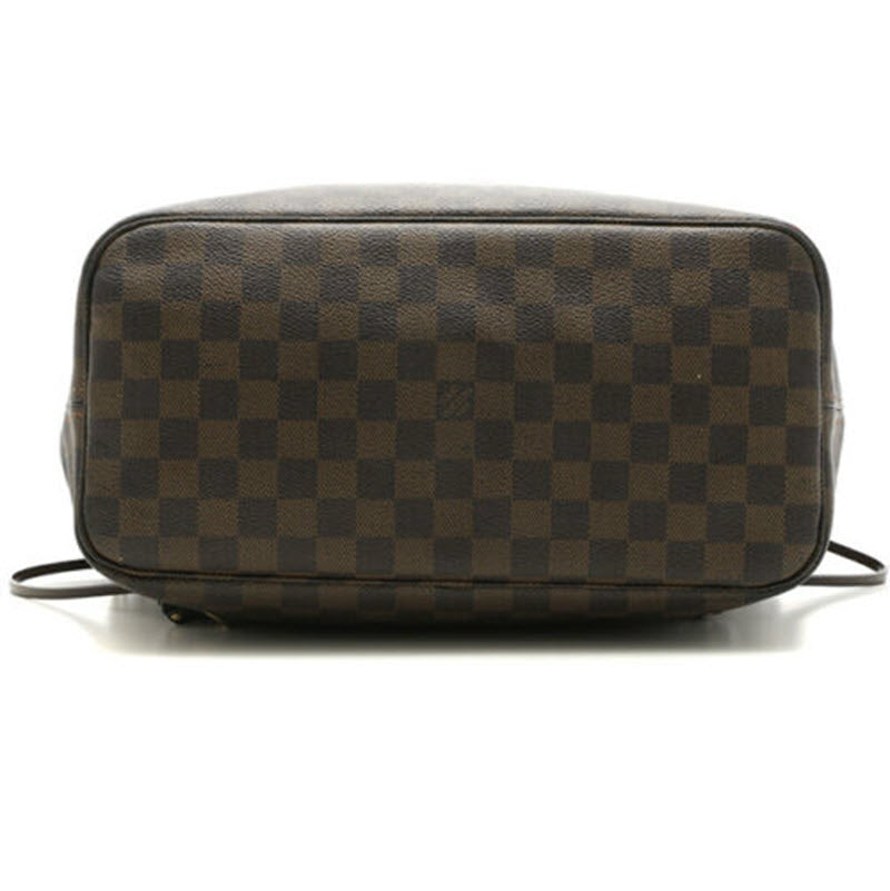 Louis Vuitton Neverfull Damier Ebene Mm Brown Canvas Tote