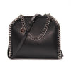 Stella McCartney Tote Box Falabella Black Faux Leather Shoulder Bag