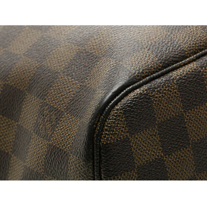 Louis Vuitton Neverfull Damier Ebene Mm Brown Canvas Tote