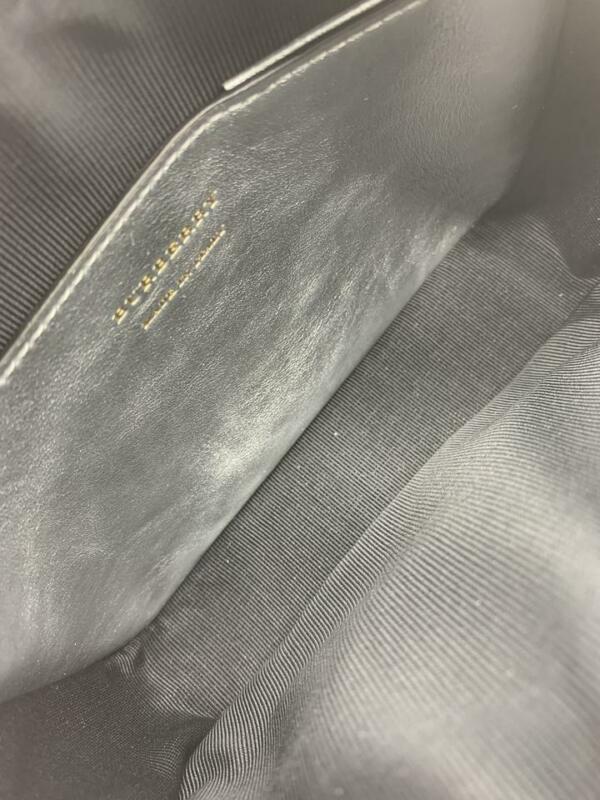 Burberry Camera Vintage Check Link Silver Canvas Cross Body Bag