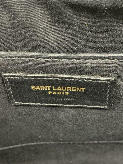 Saint Laurent Monogram Camera Lou Medium Black Calfskin Leather Cross Body Bag
