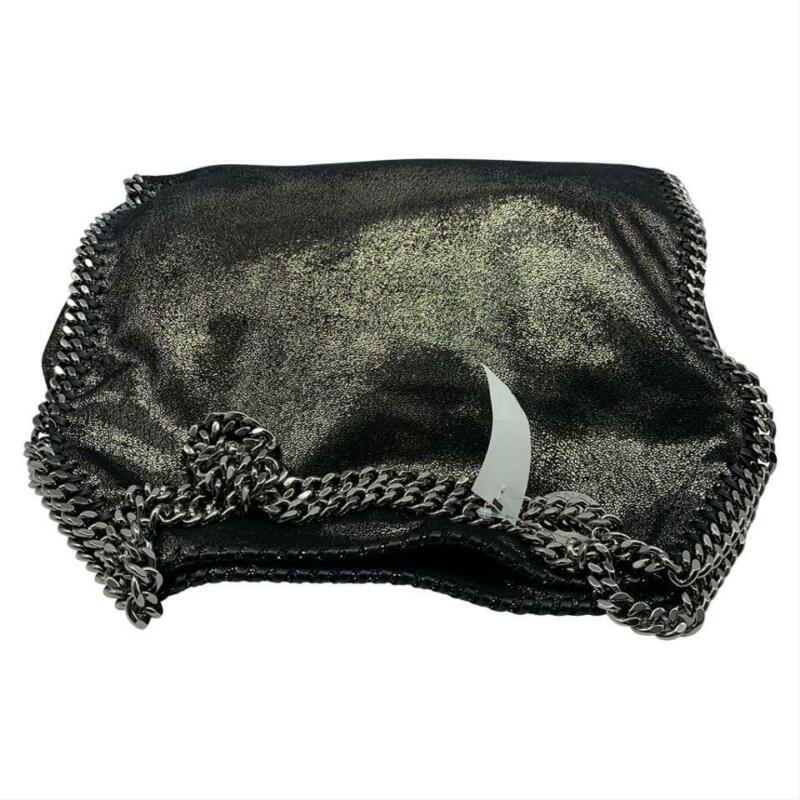 Stella McCartney Small Falabella Tote Ruthenium Black Faux Leather Shoulder Bag