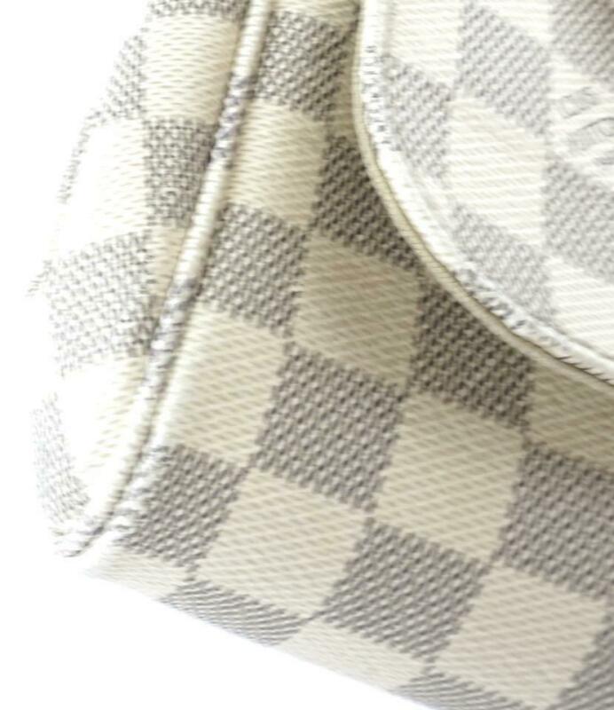 Louis Vuitton Favorite Mm White Damier Azur Canvas Cross Body Bag