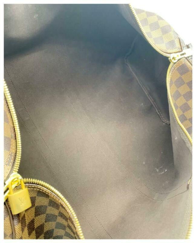 Louis Vuitton Keepall Bandouliere 55 Brown Damier Ébène Canvas Weekend/Travel