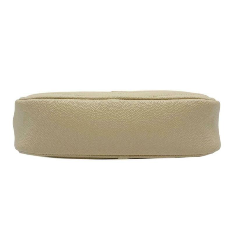 Saint Laurent Monogram Camera Mini Lou Quilted Beige Leather Cross Body Bag