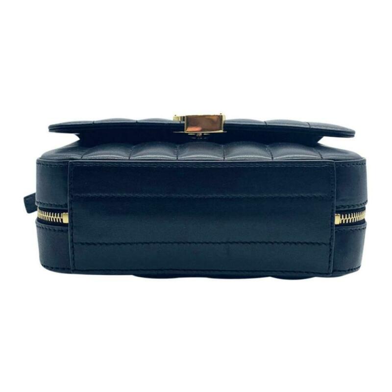 Saint Laurent Camera Vicky Black Leather Cross Body Bag