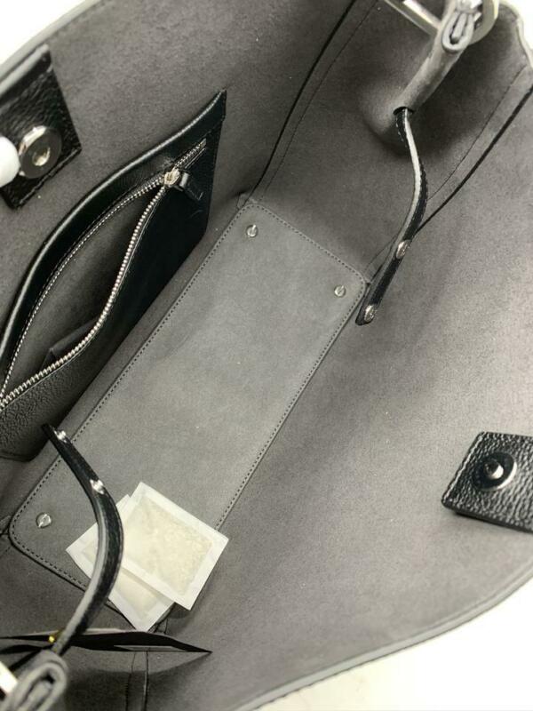 MCM Hobo Sarah Visetos Canvas Black Leather Shoulder Bag