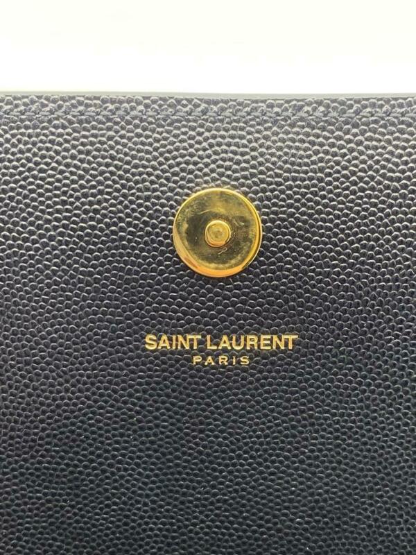 Saint Laurent Monogram Kate Grain De Poudre Classic Monogram Black Leather