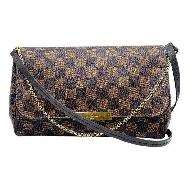 Louis Vuitton Favorite Mm Brown Damier Ébène Canvas Cross Body Bag
