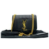 Saint Laurent Vicky Monogramme Black Calfskin Leather Shoulder Bag