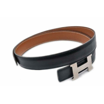 Hermès Black Constance Reversible Leather 70 Belt - MyDesignerly