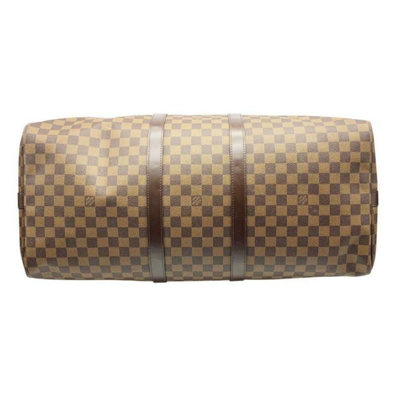 Louis Vuitton Keepall Bandouliere 55 Brown Damier Ébène Canvas Weekend/Travel