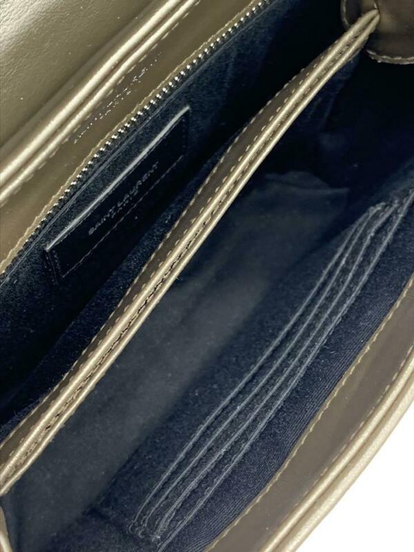 Saint Laurent Monogram Loulou Toy Faggio Monogram Brown Leather Cross Body Bag