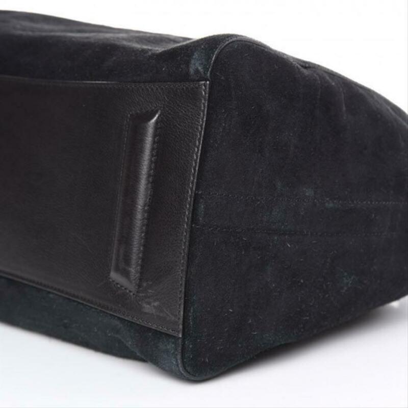 Givenchy Medium Antigona Black Suede Leather Shoulder Bag