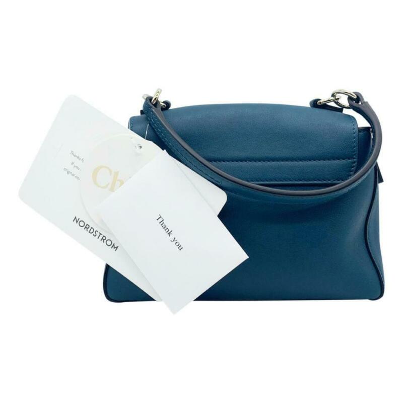 Chloé Crossbody Faye Mini Day Navy Ink Blue Leather Shoulder Bag