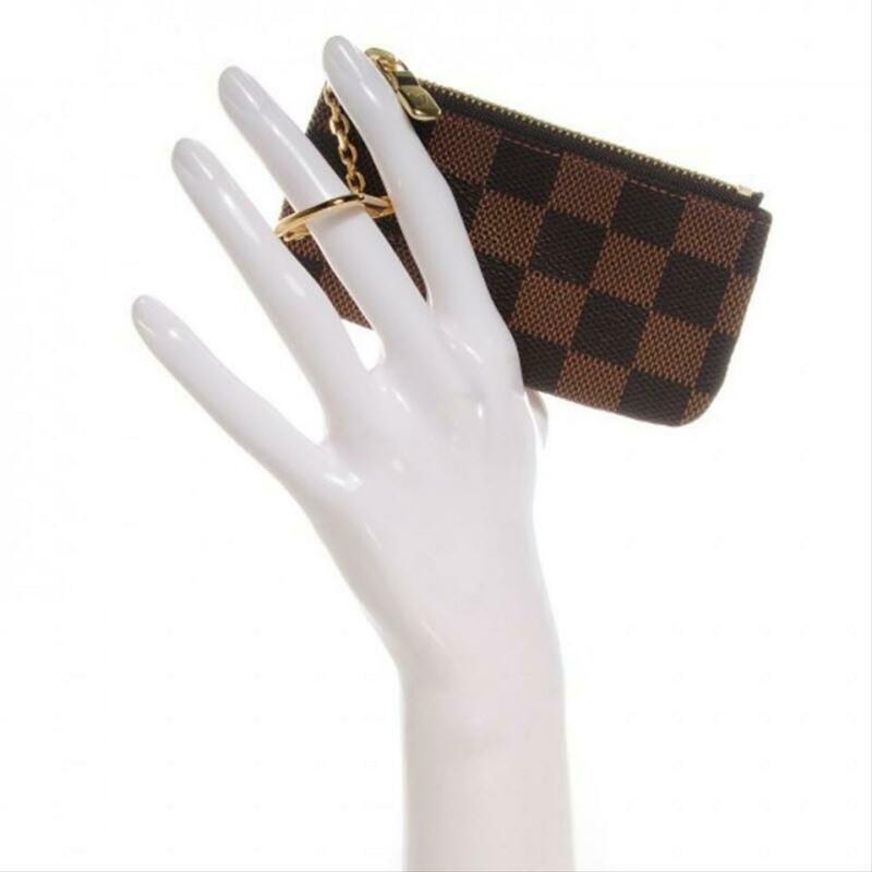 Louis Vuitton Brown Key Pouch Damier Ebene Wallet