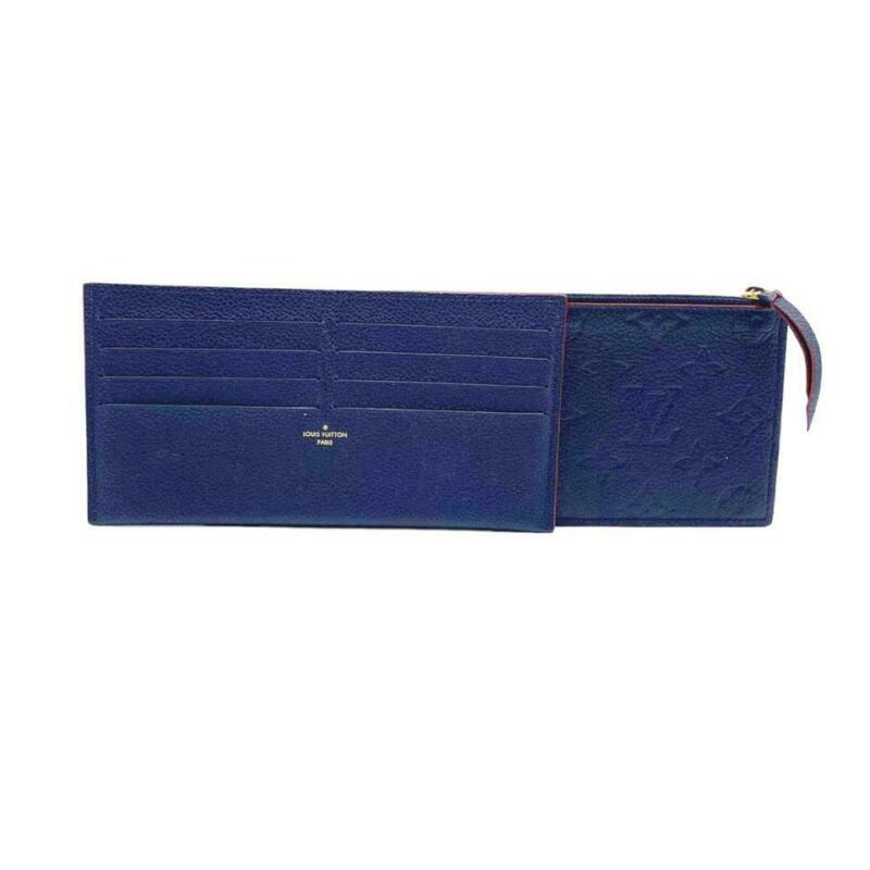 Louis Vuitton Pochette Felicie Zippered Insert and Card Holder Marine Rouge Blue