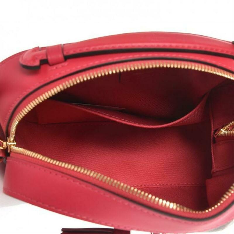 Louis Vuitton Saintonge Freesia 2018 Red Monogram Canvas and Calfskin Cross Body