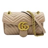 Gucci GG Marmont Calfskin Matelasse Small Nude Pink Leather Shoulder Bag