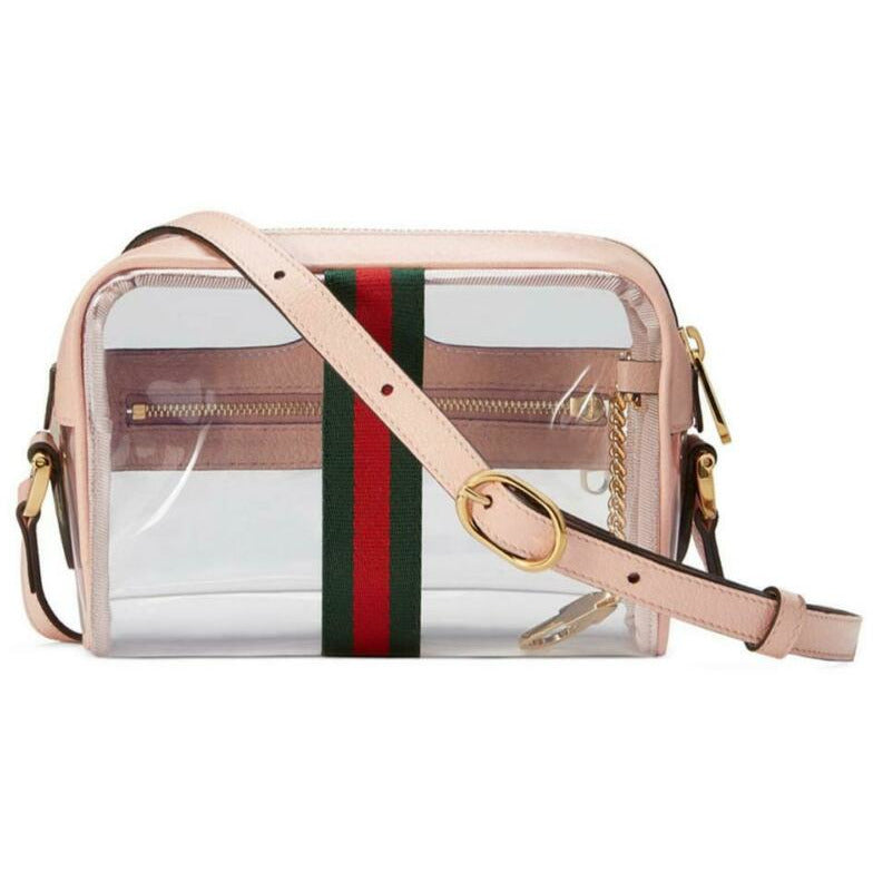 Gucci Ophidia Mini See-through Pvc Camera Pink Plastic Cross Body Bag -  MyDesignerly