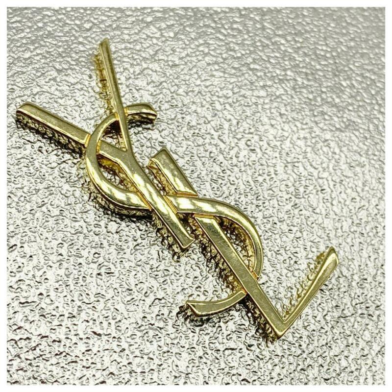 Saint Laurent Ysl Monogram Metallic Blogger Tassel Gold Leather Cross Body Bag