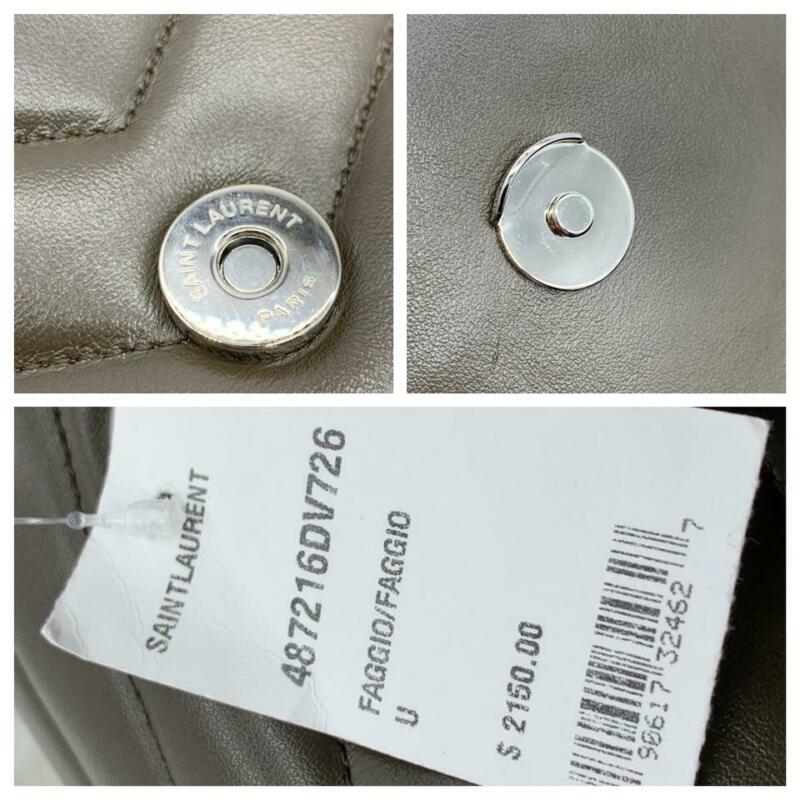 Saint Laurent Monogram Loulou Medium Faggio Brown Leather Shoulder Bag