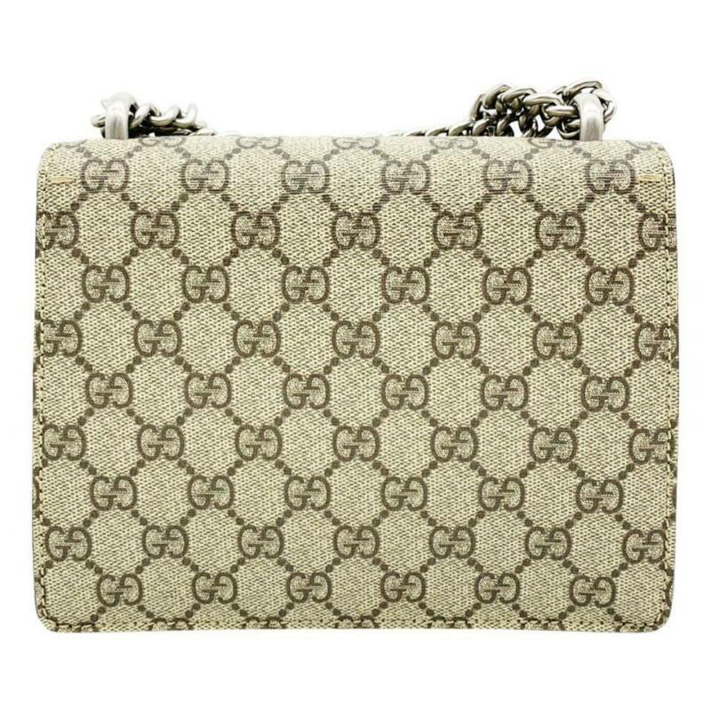 Gucci Dionysus Mini Beige Gg Supreme Canvas Shoulder Bag