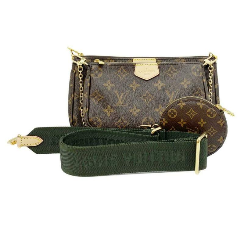 Louis Vuitton Pochette Multi Accessories Brown Monogram Canvas Cross Body Bag