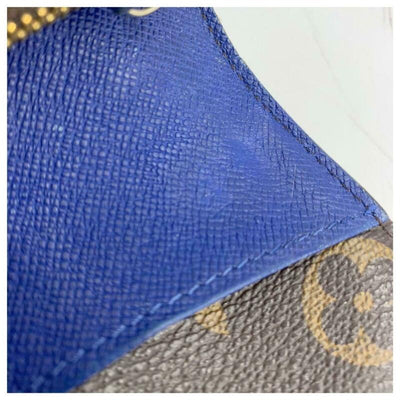 Louis Vuitton Blue Emilie Monogram Wallet