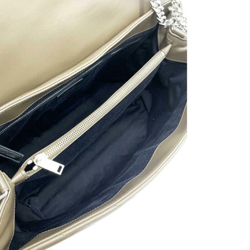 Saint Laurent Monogram Loulou Medium Faggio Brown Leather Shoulder Bag