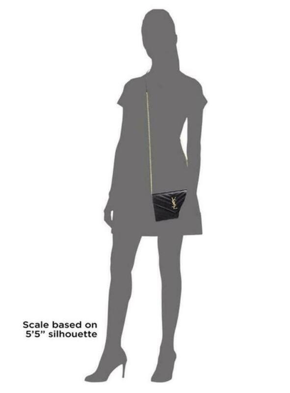 Saint Laurent Chain Wallet Small Black Leather Cross Body Bag