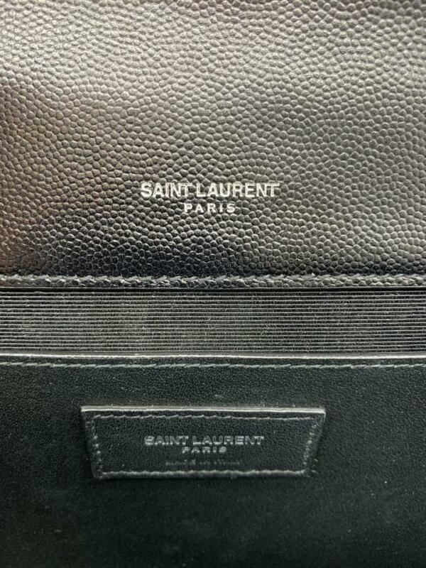 Saint Laurent Monogram Envelope Shoulder Medium Tri-quilted Matelasse Grain De