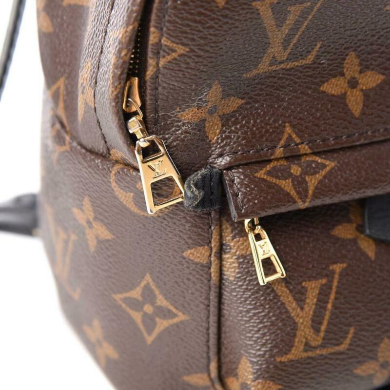 Louis Vuitton Palm Springs Backpack Mini Brown Monogram Canvas Shoulder Bag